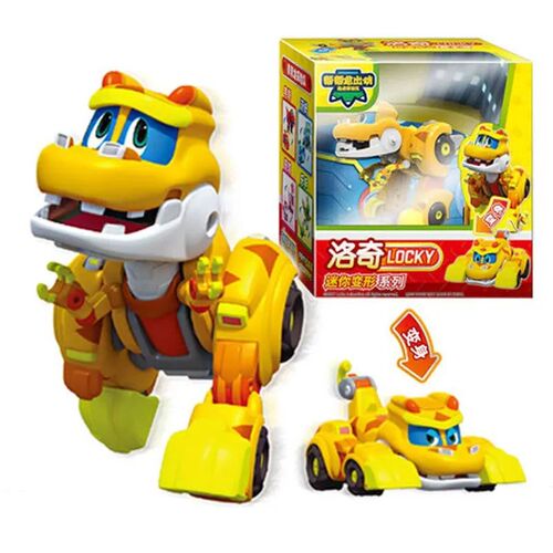 Newest ABS Min Deformation Gogo Dino Action Figures REX Tran