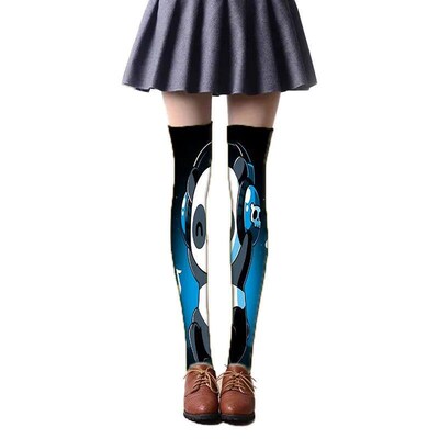 New Style 3D Printed Summer Thin Stockings Kawaii Girls Com