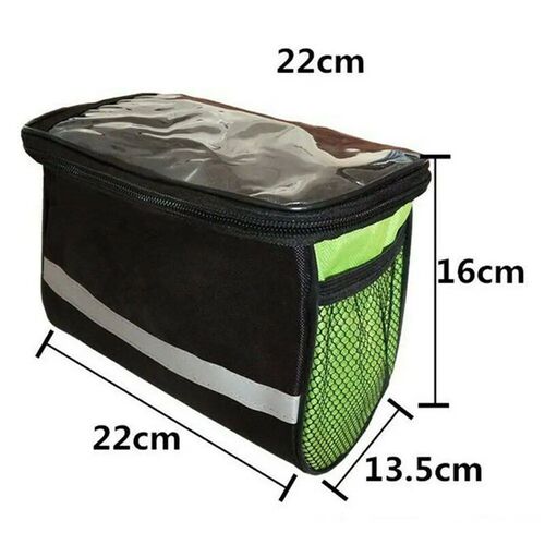 Durable Black Bike Handlebar Bag New Waterproof Front Tube B