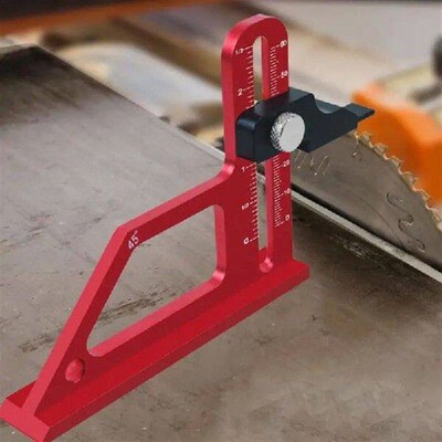 Adjustable Table Saw Depth Gauge Metric & Inch Scale Router