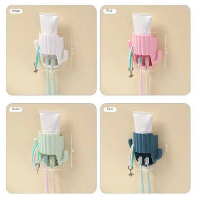 Punch-free Toothbrush Toothpaste Holders Household Wall