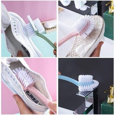 Multifunctional Shoe Brush Durable Soft Bristles Protect Sho