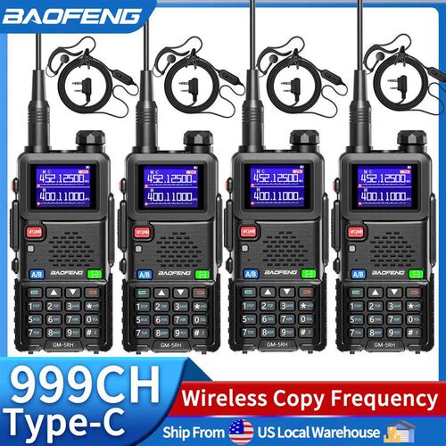 4PCS BAOFENG GM-5RH GMRS UV-5RH Walkie Talkie Wireless Copy
