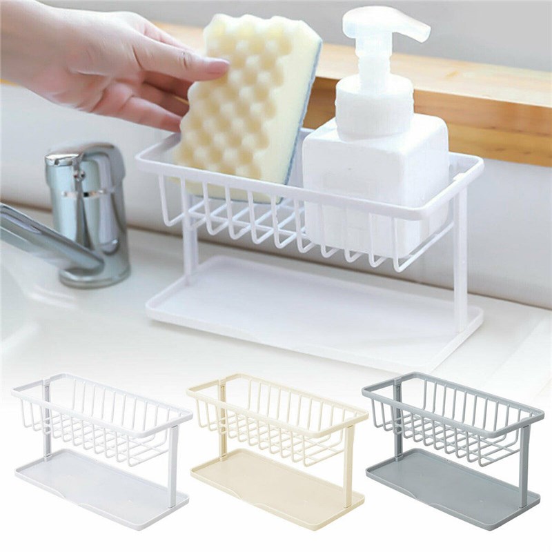 Sink Drain Rack Soap Sponge Toilet Holder Storage Organizer图片