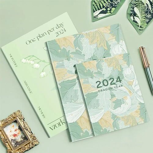 A4 A5 2024 Calendar Planner Notebook 365 Days Notepad Weekly