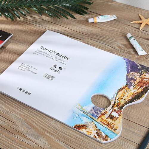 A4/8K Disposable Tear-Off Palette Paper Paint Palette Paper
