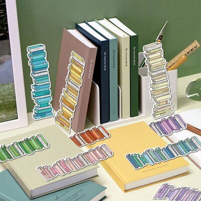 30pcs Colorful Book Tracker Bookmarks Reading Pages Books Ta