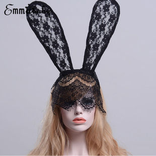 Masquerade Part Black Lace Halloween Costume Women Sexy Mask