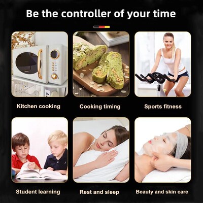 Magnet Adsorption Kitchen Timer Mechanical Alarm Clock Cooki