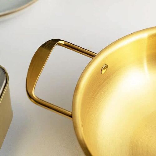 Stainless Steel Soup Pot Korean style Noodles Seafood Pot