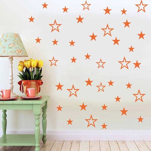 Mixed Size Hollow Solid Stars Wall er For Kids Rooms Nursery