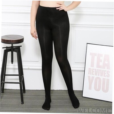 Fat mm thick stockings black pantyhose foot socks extra