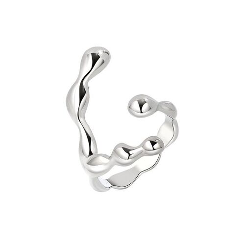 Irregular Texture Minimalist Cool Ring for Women Design Sens