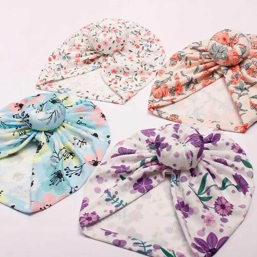 Baby Turban Floral Baby Girl Head Turban Wraps born Turbans