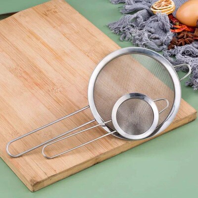 Stainless Steel Fine Mesh Flour Sifter with Handle Baking Si