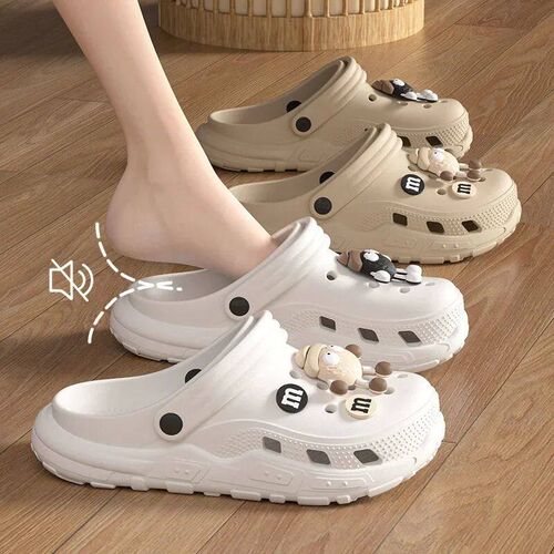 Cartoon Charms Cross Clogs Eva Soft Summer House Slippers