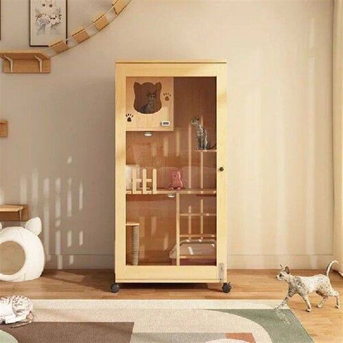 Solid Wood Nordic Cage for Cats Cat House Large Space