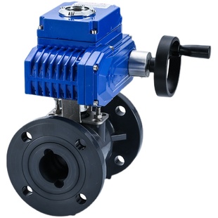 Q911F 100耐酸碱 1P电动PVC塑料球DN15