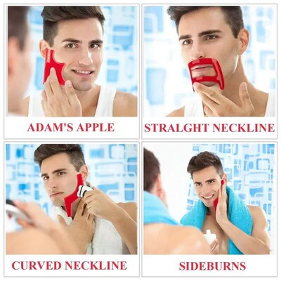 Haircut Kit Beard Hair Goatee Neckline Shaving Template Hair