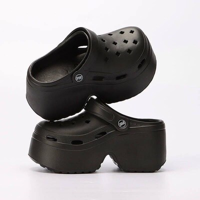 Womens Wedges Heel Sandals Summer 2024 Closed Toe Chunky Pl