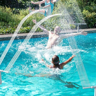Swimming Pool Waterfall Fountain Kit Double head fountain Wa