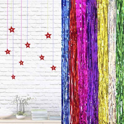 3m Party  Birthday Props Wall Decor Rain Background Curtain