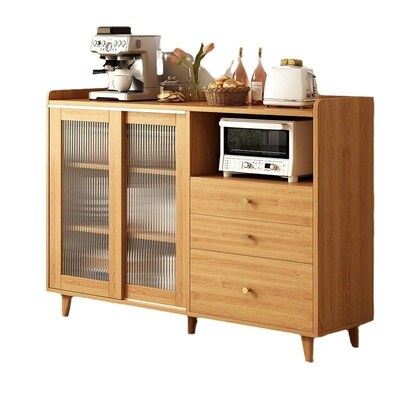 Wooden dining cabinet kitchen storage cabinet tea cabinet