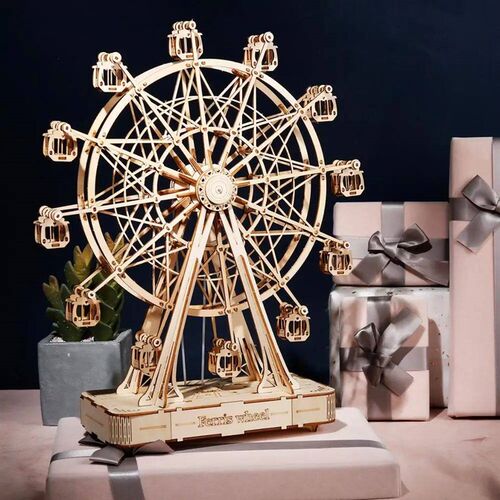 Robotime Rolife 232pcs Rotatable DIY 3D Ferris Wheel Wooden