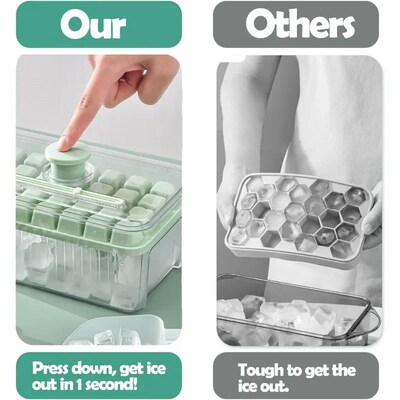 28/56 Grid Ice Cube Mold Reusable Refrigerator Ice Maker One