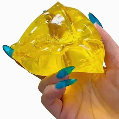 Squishy Honey Cheese Square Fidgets Toys Super Soft Mochi Ch