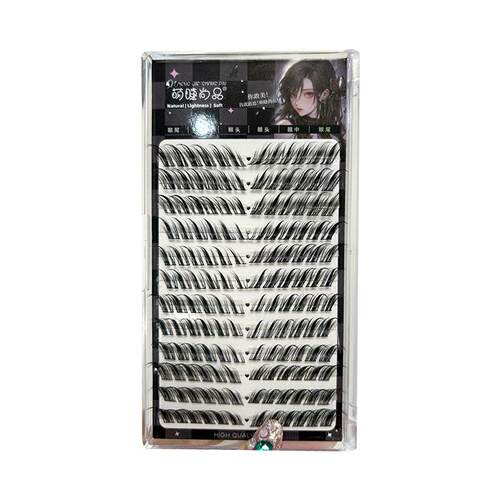5 Pair Faux Mink Fox Lashes 3D Cat Eye False Eyelashes假睫毛