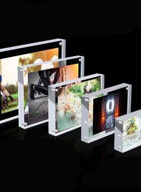 Acrylic Picture Photo Frame Magnetic Photocard Holder Poster