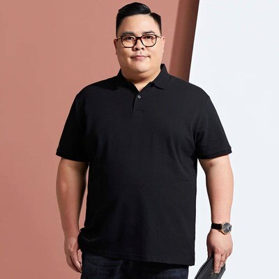 Men Plus Size Polo Shirt Oversized XL XL Summer Short
