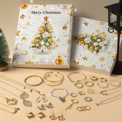 Jewelry Advent Calendar 2025 24 Day Countdown To Christmas C