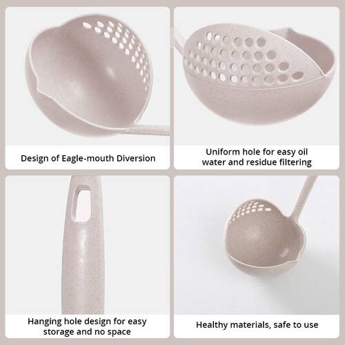 Multi-Functional 2-in-1 Spoon Strainer Hot Pot Skimming for
