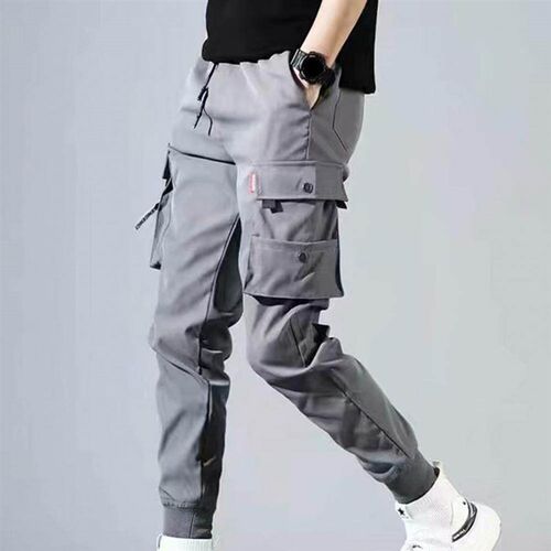 Men Trousers Jogging Military Cargo Pants Casual Work Track
