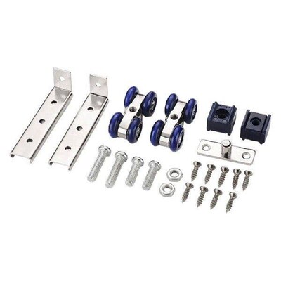 2 Pieces Sliding Door Roller L Shaped Kitchen Door Closet