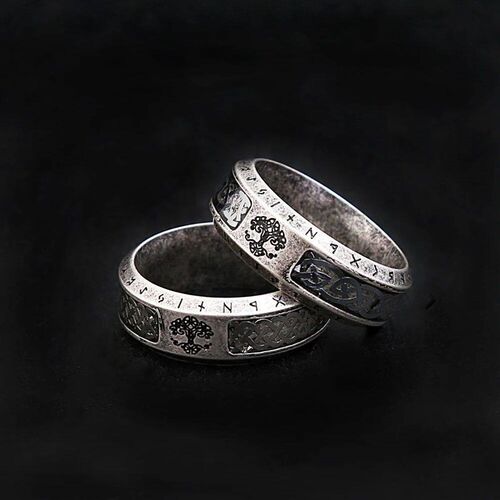 Fashion Nordic Viking ree Of Life Rings For Men Stainless St