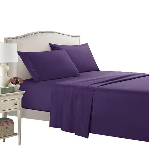 bed sheets fitted bedding sheet queen/king外贸出口灰色四件套