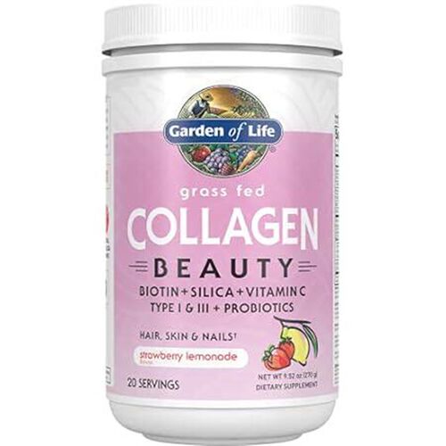 Garden of Life Grass Fed Collagen Beauty - Strawberry Lem