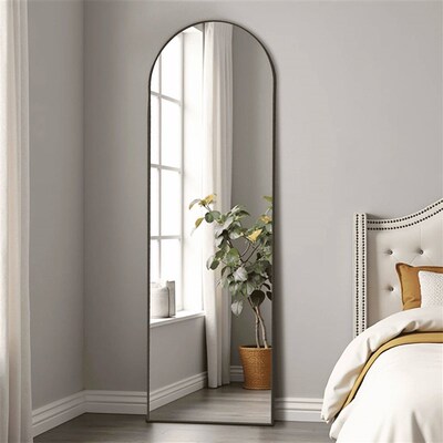 59in Arched Full Length Mirror Standing Floor Mirror Full Bo