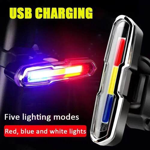 Bike Taillight USB Rechargeable Flashing Bicycle Rear Light