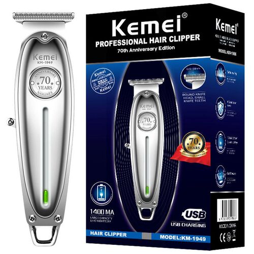 Professional Hair Clipper All Metal Men Electric Cordless Ha