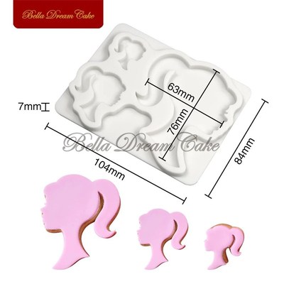 3DGirl Design Silicone Mold Chocolate Fondant Cupcake Mould