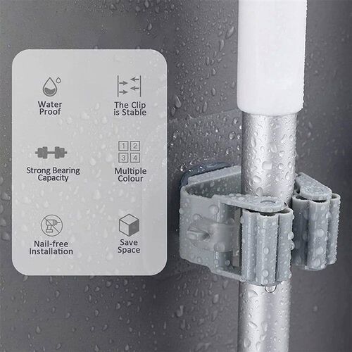 Wall Mounted Mop Organizer Holder Brush Broom Hanger Home St