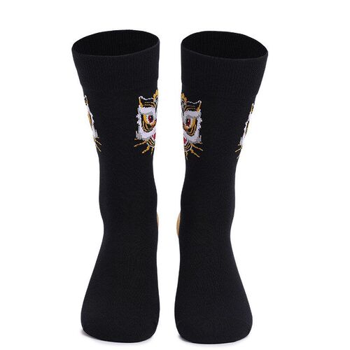 Mens Long Tube Socks Large Size Striped High Waist Personali