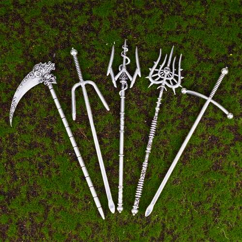 Witch Dead Skull Sun Sword Hair  Pagan Occult Protection Hai