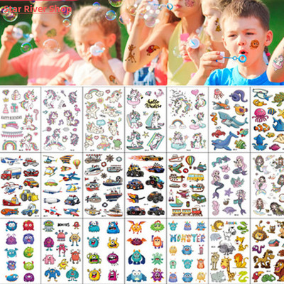 10pcs Fake Tattoo Stickers Cartoon Temporary Tattoo Kids Chi