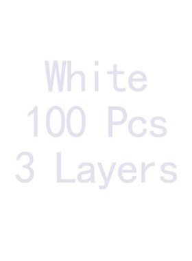 50Pcs Black Face Mask Surgical Disposable 3 Layers Medical