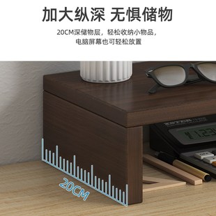 Desktop computer monitor lift stand office desktop shelf